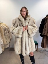 Fox Fur Coat, White Nordic, Oversized 3XL