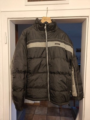 Motorradjacke, Steppjacke,Greyhound FLM, schwarz-grau, Gr. 56