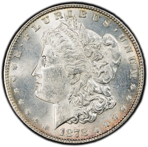 1878 7/8TF VAM-33 "Doubled Legs" Morgan Silver Dollar - PCGS GOLD SHIELD MS62