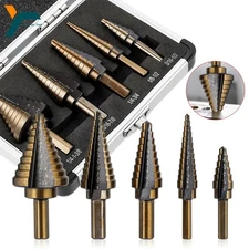 Drill Hog Step Drill Bit Step Set Drill Bits UNIBIT Moly 5Pc Lifetime Warranty
