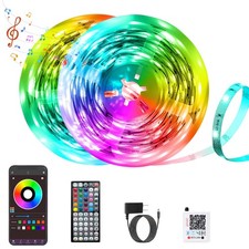 Led Lights for Bedroom 150FT Music Sync Color Changing Led Strip Lights with ...