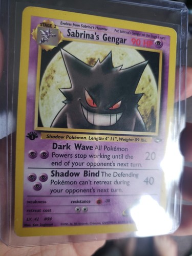 Pokemon Sabrina's Gengar 1st Edition 29/132 Gym Challenge Vintage Rare