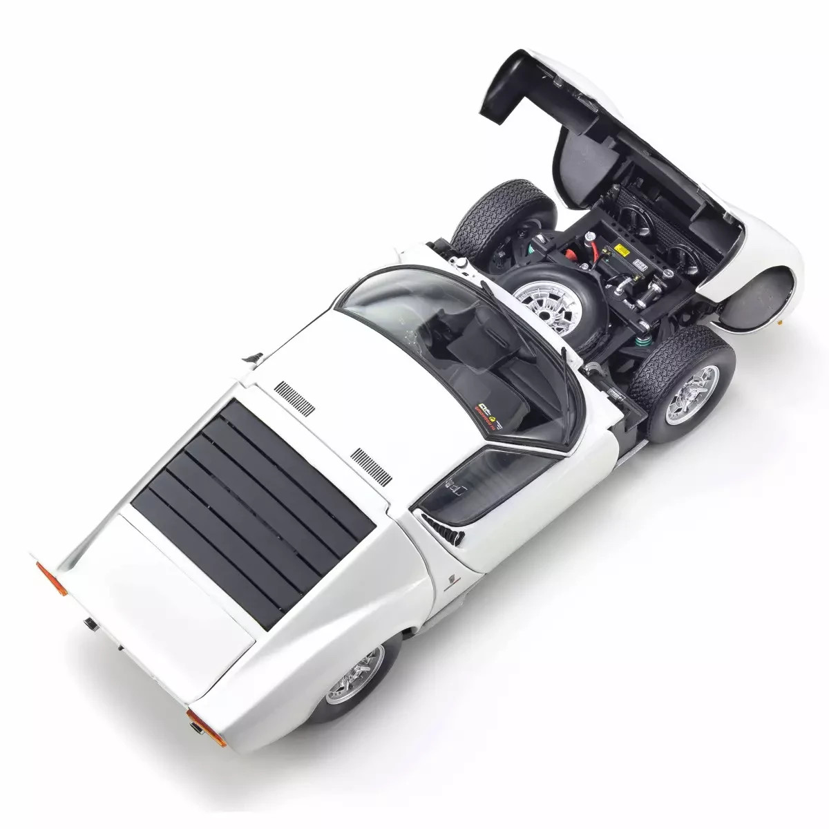 Lamborghini Miura P400 1/18 Kyosho : réplique d'exception de collectionneur en blanc
