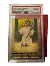 Pete Sampras PSA 8 Auto 2024 Topps Chrome Image Variation Superfractor 1/1