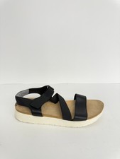 -1749 Hush Puppies Black Snadals-US 10 Womens