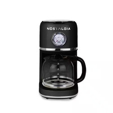 Classic Retro 10 Cup Coffee Maker, Black