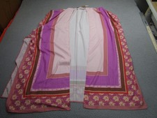 Steve Madden Kimono Wrap Womens One Size Pink Floral Rayon Cover Up Scarf OSFM