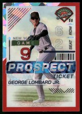 2024 Panini Prospect Edition #36 George Lombard Jr. Red Ice Holo