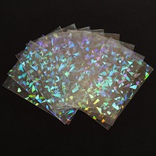 300 Pcs Photocard Sleeves Laser Flashing Holographic Card Protector