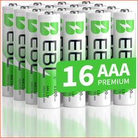 AAA Akkus 1100Mah 16 StüCk Ni-Mh Wiederaufladbar 1,2V Micro Batterien