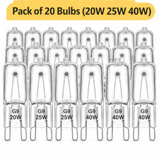 G9 G4 Halogen Bulbs Capsule 10W 18W 20W 25W 28W 33W 40W 60W Lamp Light  220,12v