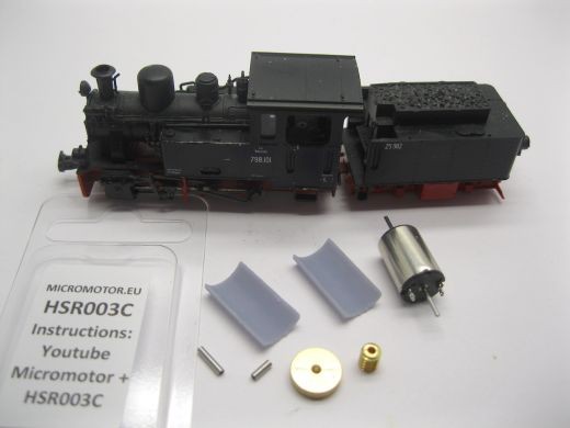 Micromotor.eu HSR003C Roco BR 99, HF110C, HF150C, HF160D Coreless Motor Kit