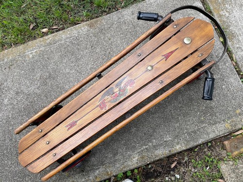 FLEXY RACER 300, made 1953-54, coaster with grips, tires, hubcaps. Find a hill!