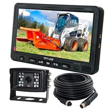 AHD 720P, Super Clear, 7" Wired Monitor Rear View Backup Camera System for
