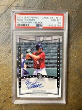 PSA GEM MINT 10 2014 LEAF PERFECT GAME NICO HOERNER AUTOGRAPH BLACK 