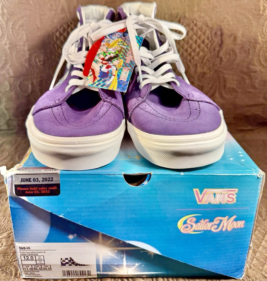 2022 范斯 x Sailor Moon Pretty Guardian Sk8-Hi 运动鞋 12 码美国男式 — 第 2/4 张图片