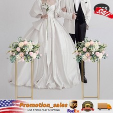 5PC 31.5in Tall Gold Metal Flower Stand for Wedding Table Centerpieces Decor