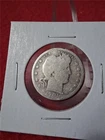 1901 CIRCULATED 90% SILVER BARBER QUARTER                               #MF-2268