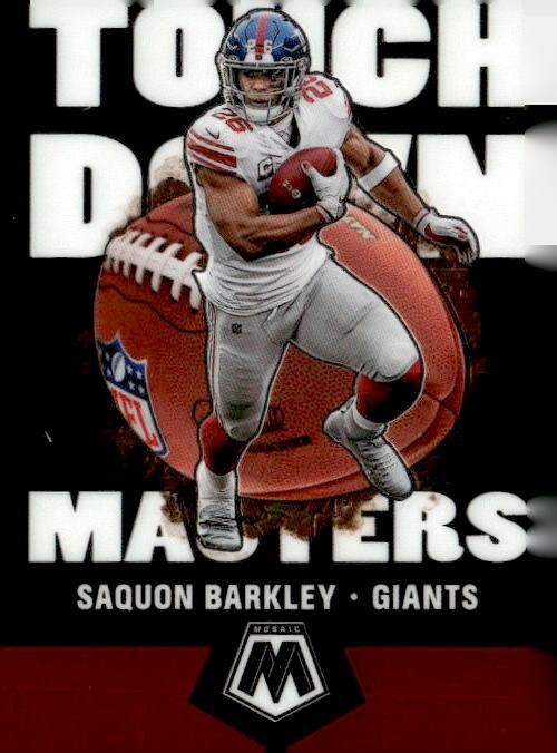 2020 Panini Mosaic #TM6 Saquon Barkley Touchdown Masters