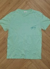 Tommy Hilfiger Tshirt Ladies Green Cotton Size Medium 