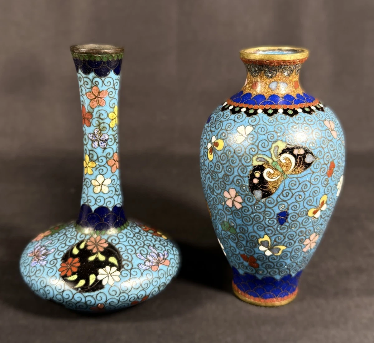 蓝色1850-1899 年日本花瓶| eBay