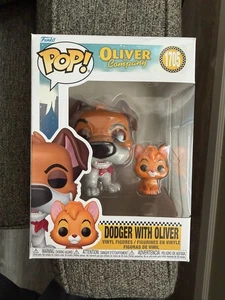 Funko Pop! - Dodger with Oliver #1705 - Oliver & Company - Figure & Buddy