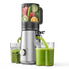 Juicer Machines, 5.3" Wide Feed Chute Cold Press Juicer for Whole Vegetables ...