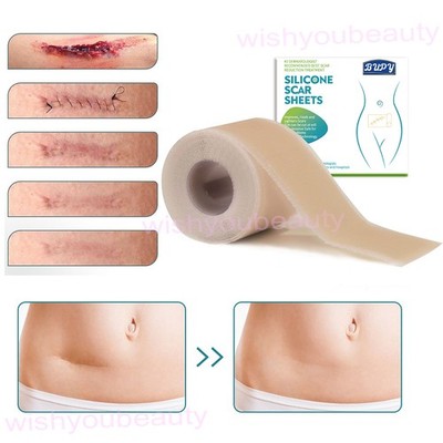 1-6M Collagen Scar Tape Scar Sheets Tape Roll For Sensitive Skin Face Wrinkles