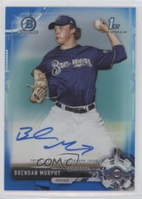 2017 Bowman Draft Chrome Pick Blue Refractor 130/150 Brendan Murphy Auto 3q5