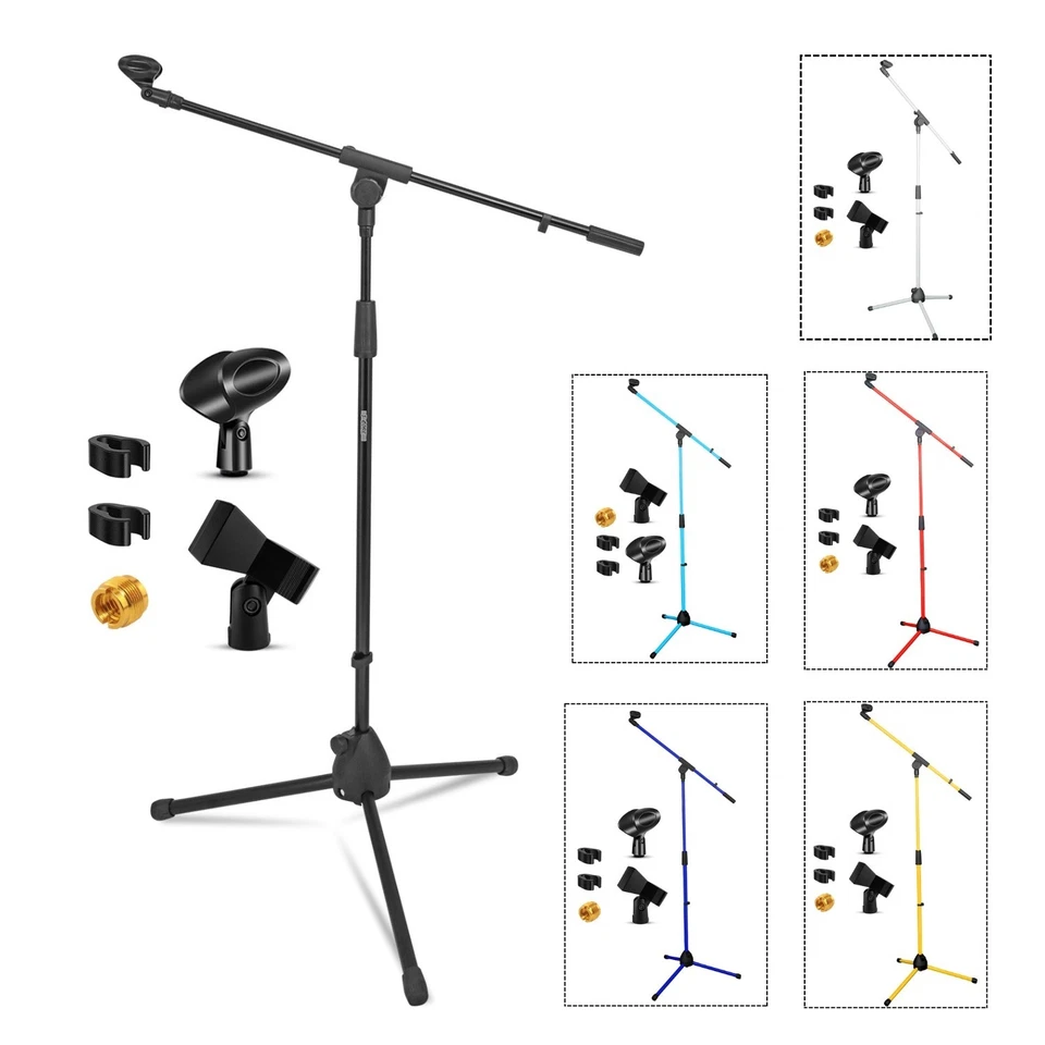 5 CORE 5Core Microphone Stand Floor Tripod Height Adjustable Telescoping Boom Arm