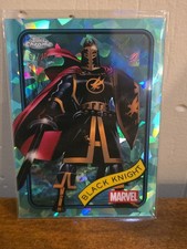 BLACK KNIGHT 2025 TOPPS CHROME MARVEL AQUA SAPPHIRE REFRACTOR /75 #165 Q1739