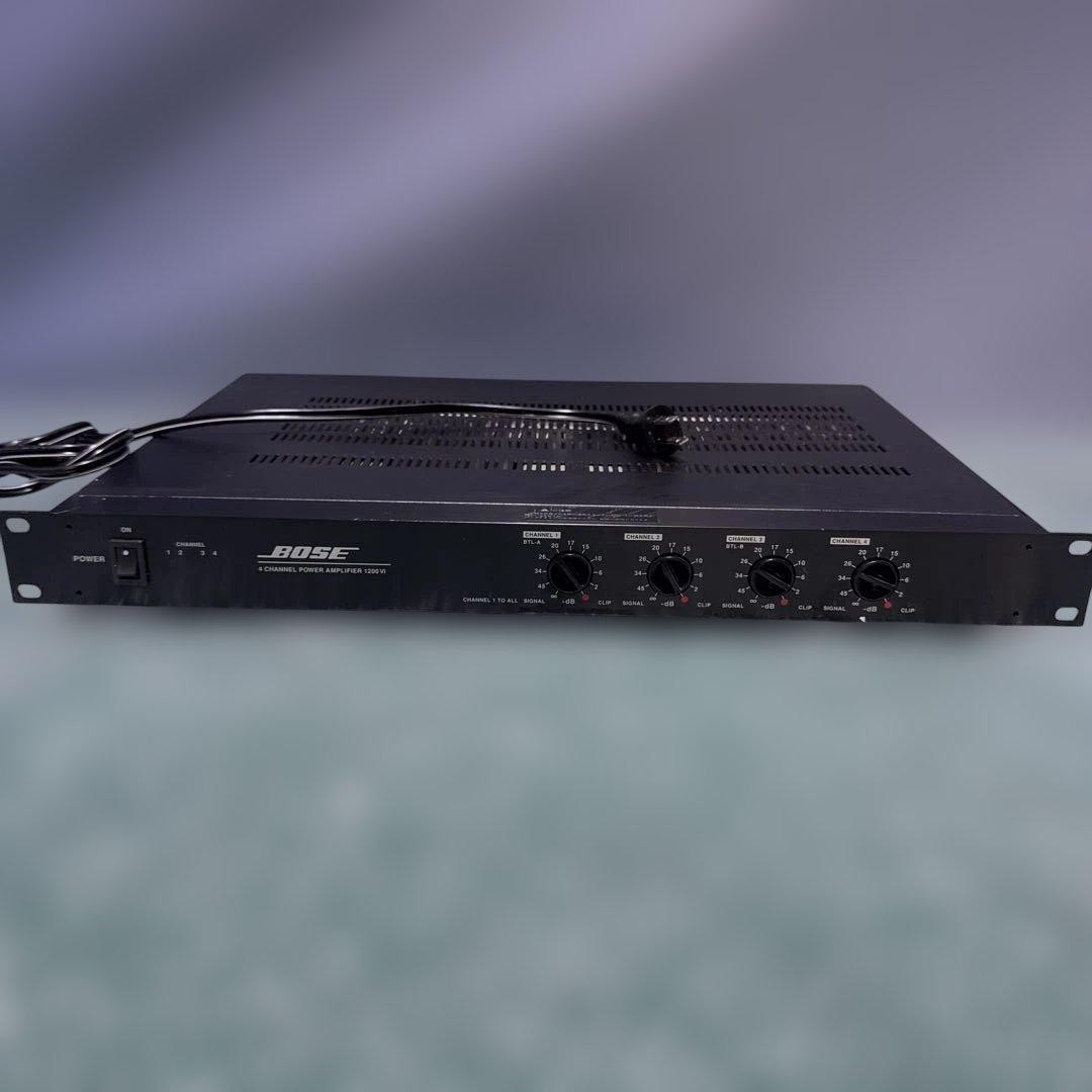 アンプ BOSE 4 CHANNNEL POWER AMPLIFIER 1200 VI Bose 4 Channel Power Amplifier 1200 VI 2001 Black Functional