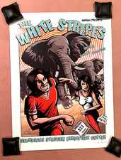 The White Stripes Concert Poster Seattle 2003 Signed Justin Hampton | Near Mint