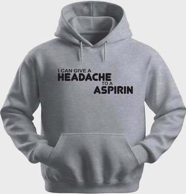 Lustiger Unisex Hoodie Kapuzenpullover Gildan Mischung Ich kann Kopfschmerzen geben H0159