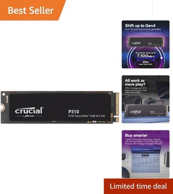 Upgrade to 500GB PCIe Gen4 M.2 SSD - 6600 MB/s Read Speed for Enhanced Gaming