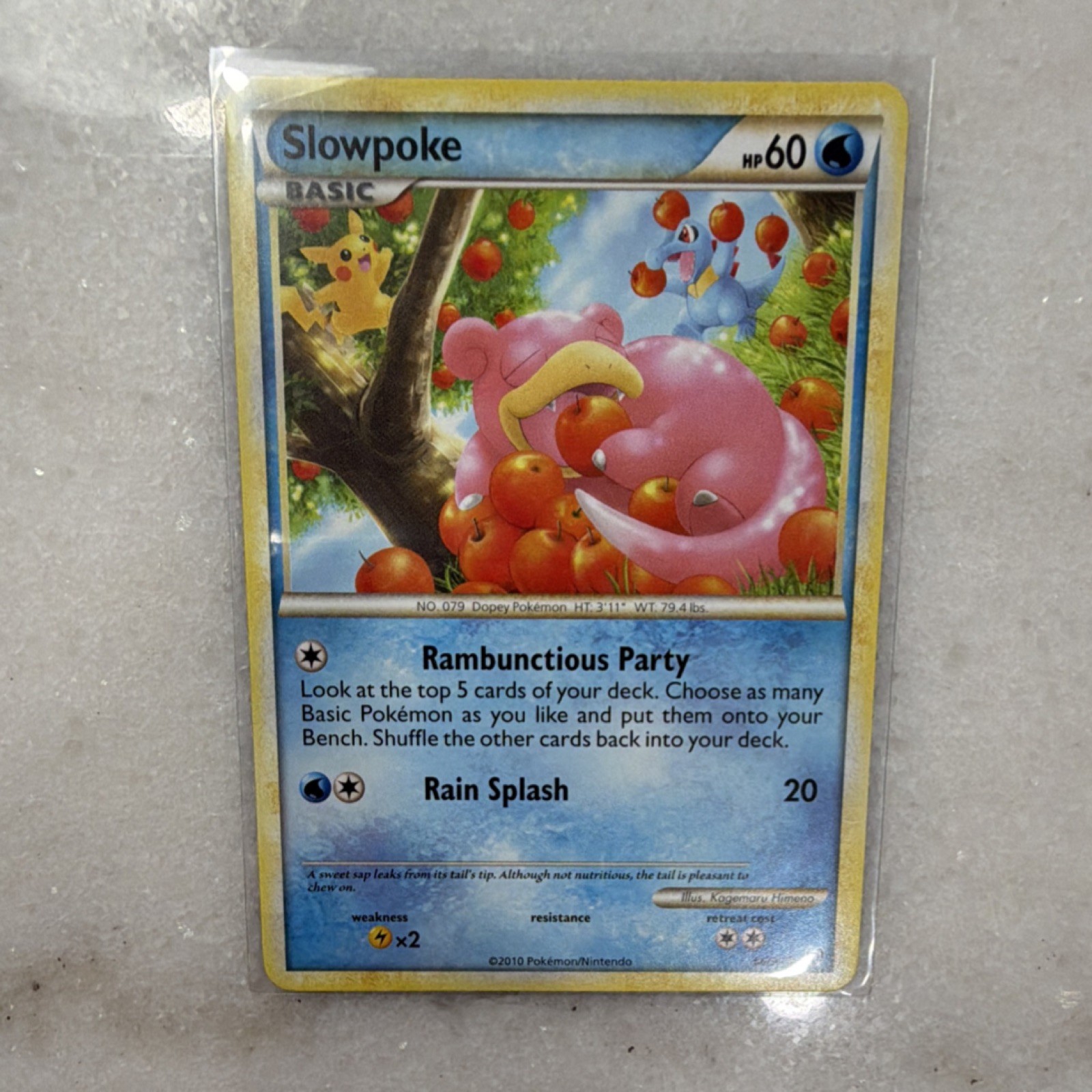 Slowpoke 66/90 Undaunted Basic Common Regular 2010 Pokemon TCG