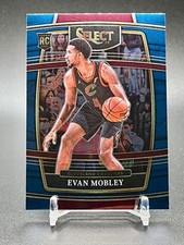 Evan Mobley 2021 Panini Select Concourse Blue Rookie RC #5 Cleveland Cavaliers