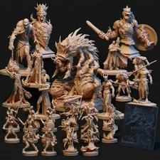 STL 3D Pack The Burning Dead | Dnd, Tabletop, RPG, PathFinder