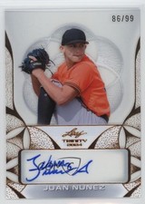 2024 Leaf Trinity Clear Auto Bronze 86/99 Juan Nunez #CA-JN1 Auto 13u1