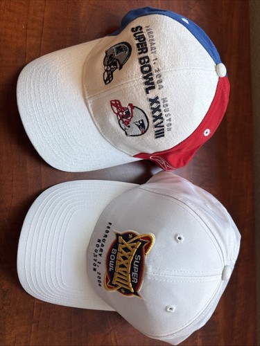 Super Bowl XXXVIII Hats - Teams Carolina Panthers And New England Patriots - Picture 4 of 5
