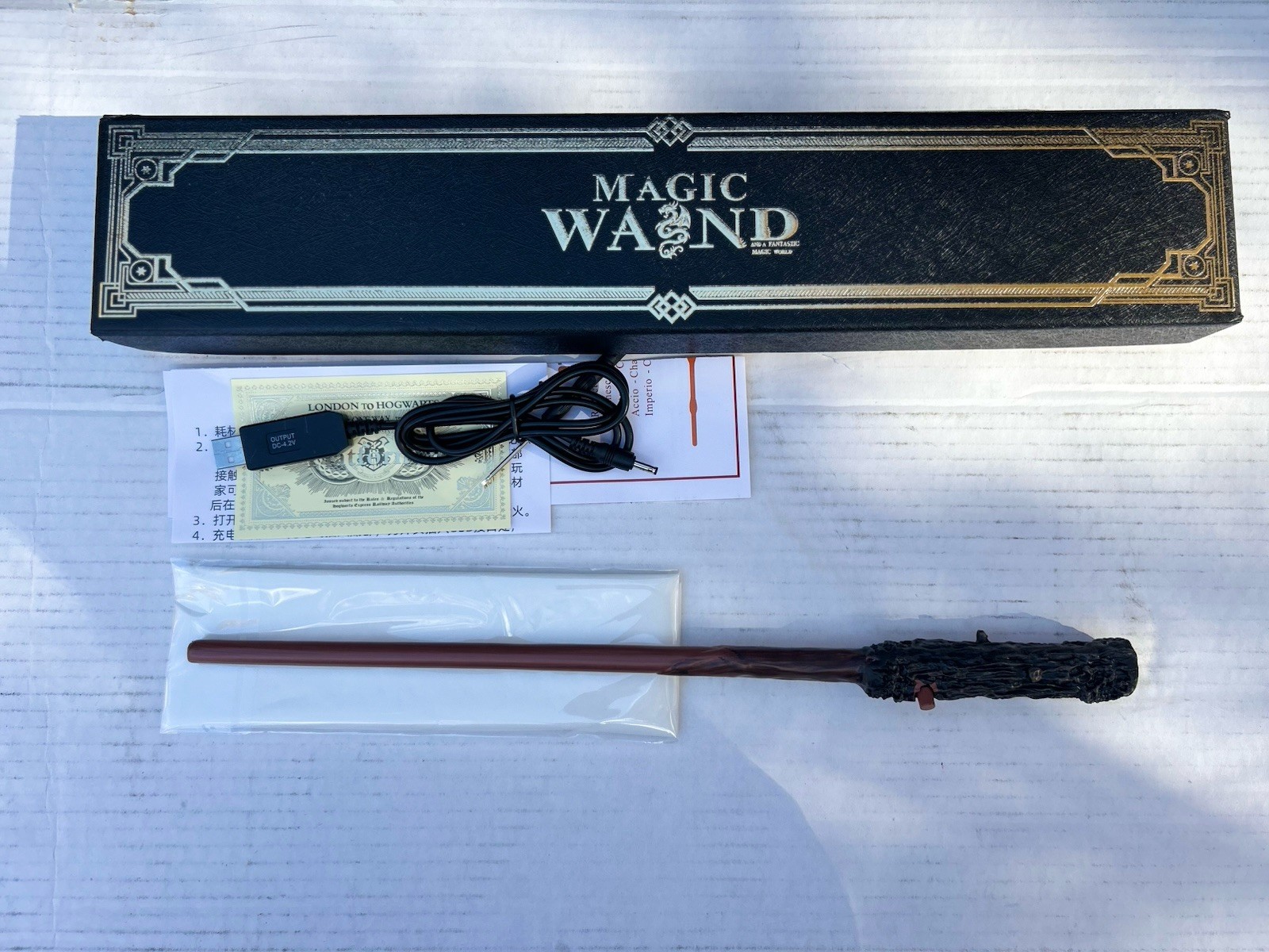 Harry potter magic wand that shoots fireballs usa get by christmas! See descrip