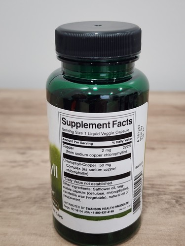 Swanson Chlorophyll Digestive & Detox Support 90 Veggie Caps - Picture 4 of 4