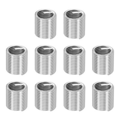 10pcs Wire Thread Inserts M16 x 2 x 2D Metric Helical Threaded Sleeve