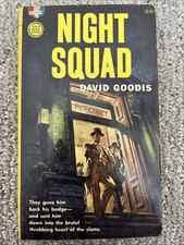 Night Squad by David Goodis 1961 S1083 1st Edition PB Original
