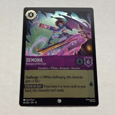 Demona 40/204 Disney Lorcana Whispers in the Well Common Cold Foil NM