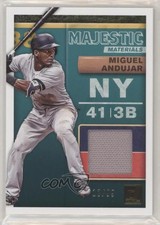 2019 Panini Donruss Majestic Materials Gold 12/99 Miguel Andujar #MM-MA 6o3