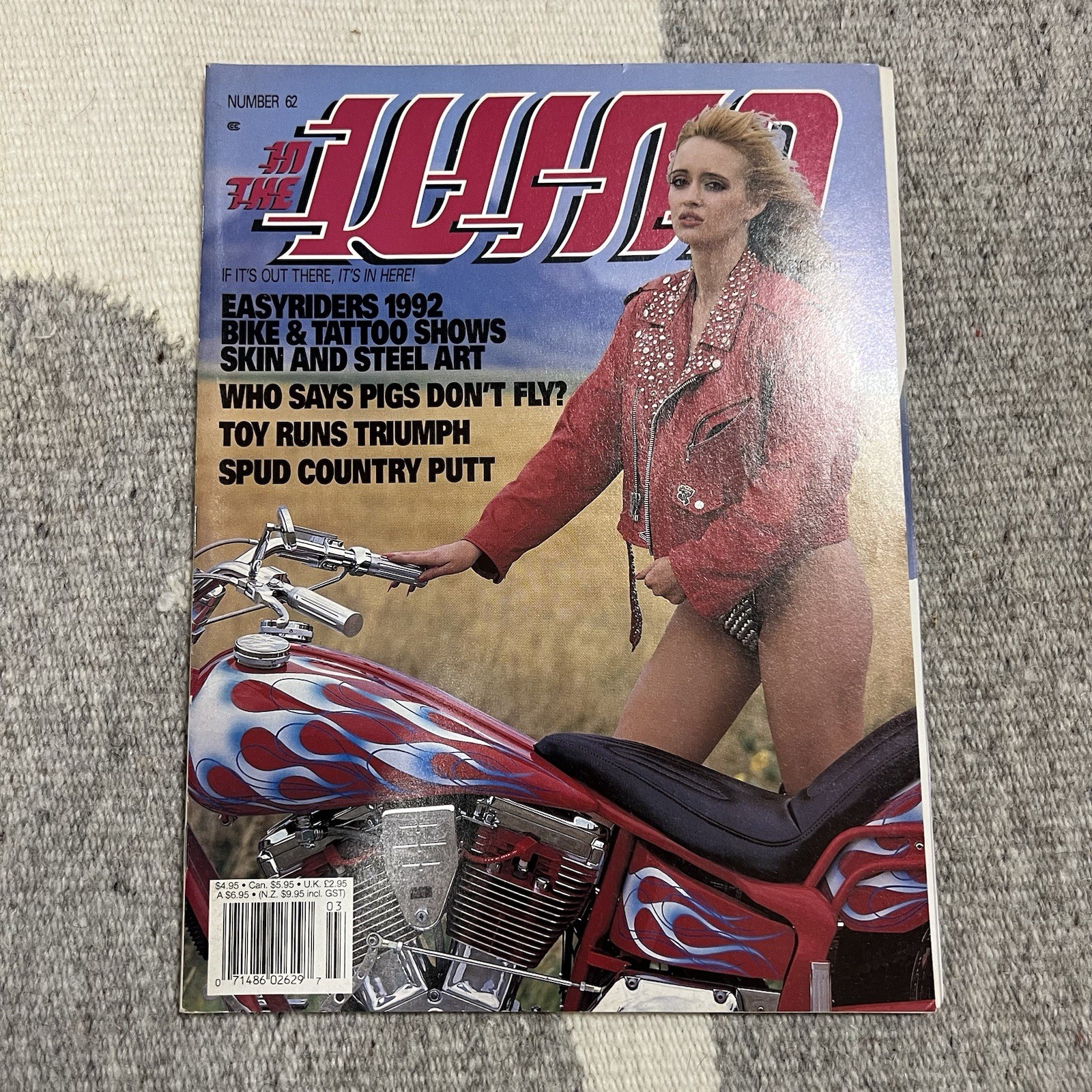 In The Wind easyriders motorcycle magazine March 1994 bikers babes choppers vtg