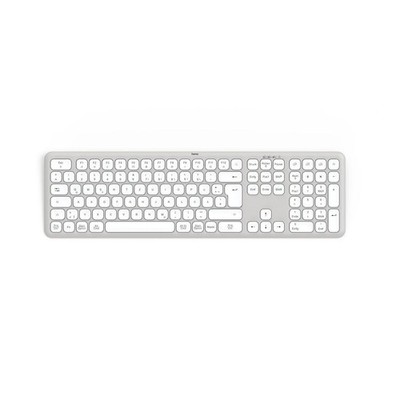 Hama WK-550 Multi Device Tastatur kabellos Funk & Bluetooth QWERTZ Vollformat