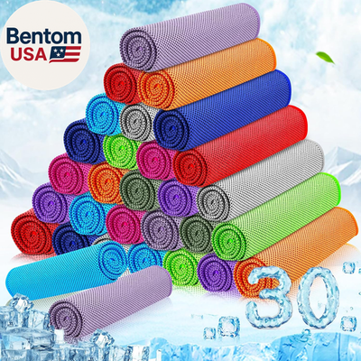 #ad 30 Packs Cooling Towels Bulk 40quot;X12quot; Gym Cooling Towels for Neck and Face Swea $44.28