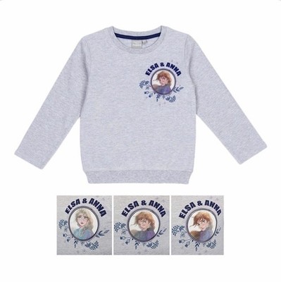 Frozen Sweatshirt Gr. 122/128 Eiskönigin Pullover Pulli Mädchen Anna Elsa